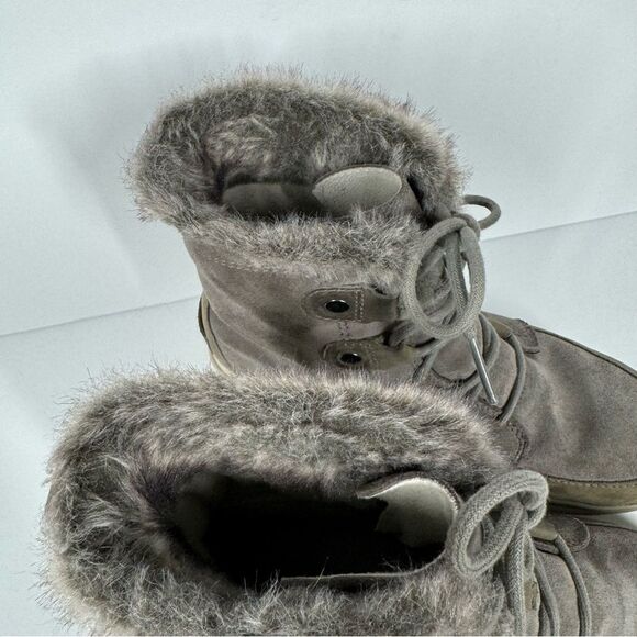 Sorel Explorer Joan Waterproof Winter Snow Boots Lace Up Suede 10 NL3039-052 - Picture 6 of 10